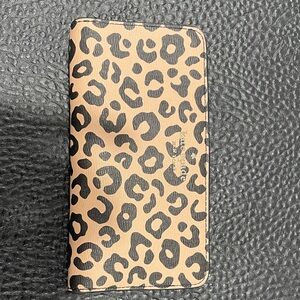 Kate Spade Leopard license/credit card wallet